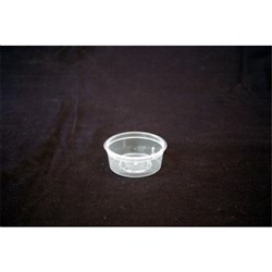 Plastic Round Container Clear 70ml