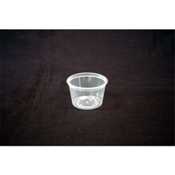 Plastic Round Container Clear 100ml