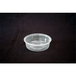 Plastic Round Container Clear 220ml