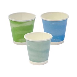 Paper Cold Cup 200Ml Planet 80Mm Ass Col 1000/Ctn