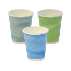 Paper Cold Cup 280Ml Planet 80Mm Ass Col 1000/Ctn