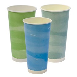 Paper Cold Cup 600Ml Planet 90Mm Ass Col 1000/Ctn