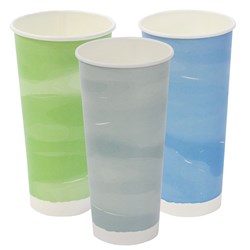 Paper Cold Cup 700Ml Planet 90Mm Ass Col 500/Ctn