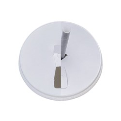 Lid Paper Flat Wht 80Mm Straw Slot & Sippa 1000/Ctn