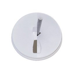 Lid Paper Flat Wht 90Mm Straw Slot & Sippa 1000/Ctn