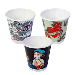 Aqueous Double Wall Ink Series Hot Cup 8oz Envirochoice