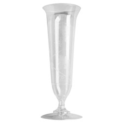 Plastic Pattern Champagne Flute Glass