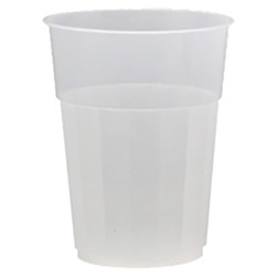 Plastic Stadium Cup Clear 285ml Certified