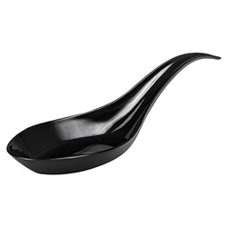 Bfooding Black Plastic Chinese Spoon Clear 10ml