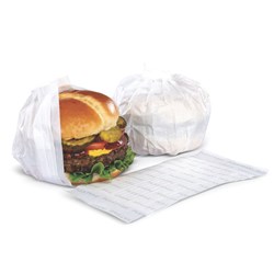 Burger Wrap White XL 130x90mm PleatPak