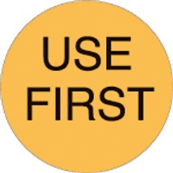 Use First Label Round Removable 40mm