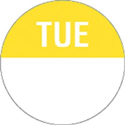 Tuesday Round Label 24Mm 1000/Roll Removable