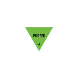 Label Triangle Pureed Green 30Mm Removable 500/Roll