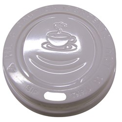 Travel Lid 8Oz White 50/Pkt Suit Diamond Vee Cups (20)
