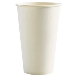 Biocup Single Wall Coffee Cup White 16oz 473ml