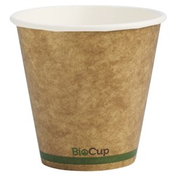 Biocup Single Wall Coffee Cup Kraft Brown 8oz 240ml