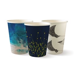 Biocup Art Series Single Wall Coffee Cup Assorted 12oz 355ml