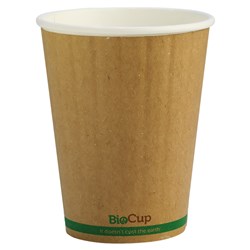Biocup Double Wall Coffee Cup Kraft Brown 12oz 355ml