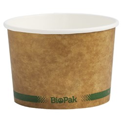 3445674 - Biobowl Paper Bowl Kraft Brown 240ml
