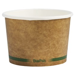 Biobowl Paper Bowl Kraft Brown 473ml