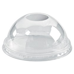 Biocup Pla Cup Dome with Hole Lid Clear Suits 360/420/500ml