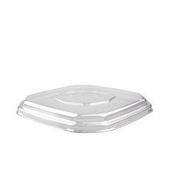 Octa Lid Pet Clr Suit 500-750 Base 183X183x21mm 50/Pkt(8)