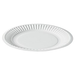 Coated Paper Plate White 175mm