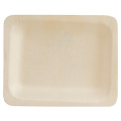 Biowood Wooden Rectangle Plate 120x90mm