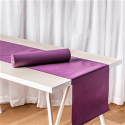 Lisah Paper Table Runner/ Placemat Aubergine 400mmx24m