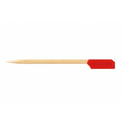 Bamboo Paddle Skewer Red 120mm Earth Essentials
