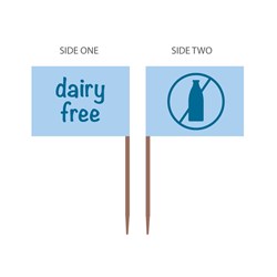Food Marker Flag Dairy Free 500/Pkt (20)