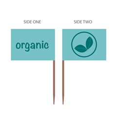 Food Marker Flag Organic 500/Pkt (20)