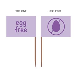 Food Marker Flag Egg Free 500/Pkt (20)