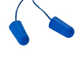 Ear Plug Disposable Corded 27Db Blue Metal Detect 1000/Ct