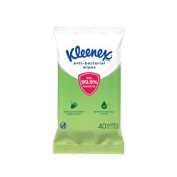 Kleenex Facial Wet Wipes 21290 Antibac 20X14cm 40/Pk X 5/Ctn