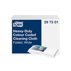 Folded Cleaning Cloth White 60x30cm Tork