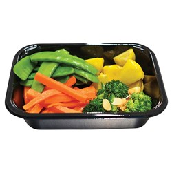 Meal Tray Cpet Blk 620Ml 187X137x36mm 400/Ctn