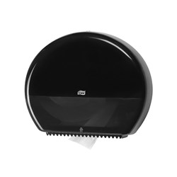 Elevation Plastic Jumbo Toilet Roll Dispenser Black 437x133x360mm