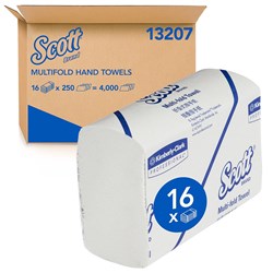 Multifold Paper Hand Towel White 250/Sheets 238x233mm