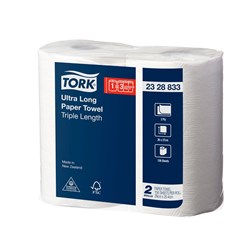 Tork Ultra Long Paper Roll 156 Sheet 8 Roll/Carton