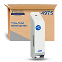 Enamel Toilet Roll Dispenser White 118x135x482mm