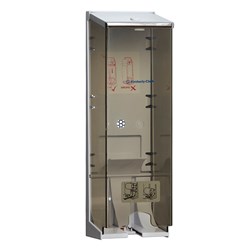 Plastic Toilet Roll Dispenser Clear 132x145x420mm