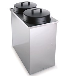 Versigen In-Counter Double Tube Plate Warmer & Dispenser DHP2