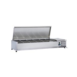 BAIN MARIE COLD WELL  S/S LID VRX1200S 1200X395X255MM
