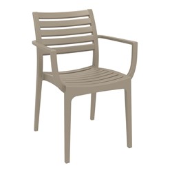 ARTEMIS ARM CHAIR TAUPE 450MM HIGH
