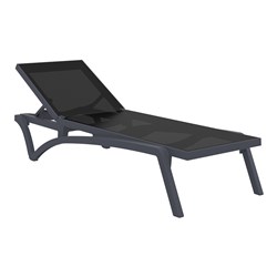 Pacific Sunlounger Anth/Blk