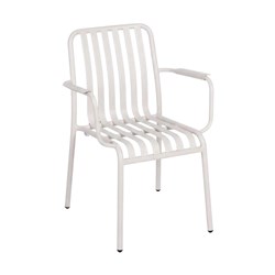 Bordeaux Arm Chair White Durafurn