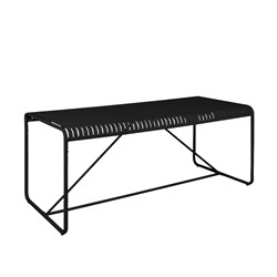 Bordeaux Table Black 180x80cm Durafurn