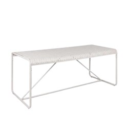 Bordeaux Table White 180x80cm Durafurn