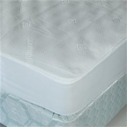 Jacquard Waterproof Mattress Protector White Single